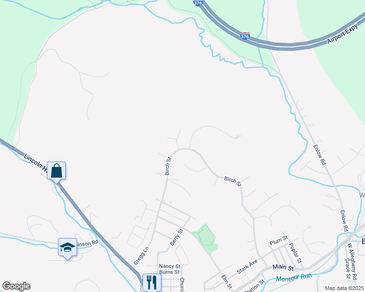 map of restaurants, bars, coffee shops, grocery stores, and more near 379 Birch Street in Imperial