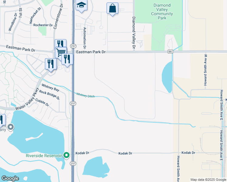 map of restaurants, bars, coffee shops, grocery stores, and more near in Windsor