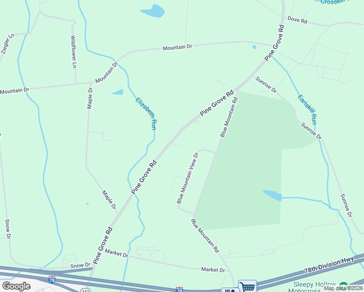 map of restaurants, bars, coffee shops, grocery stores, and more near 913 Pine Grove Road in Fredericksburg