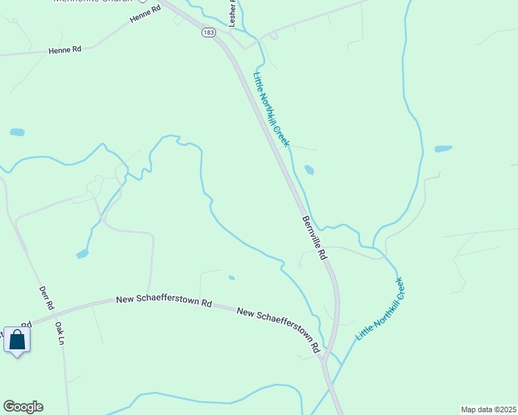 map of restaurants, bars, coffee shops, grocery stores, and more near 7610 Bernville Road in Bernville