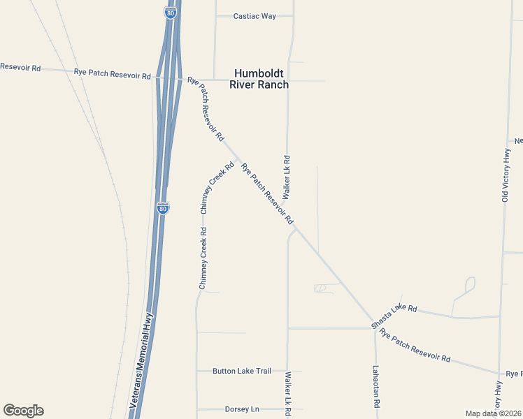 map of restaurants, bars, coffee shops, grocery stores, and more near 11385 Rye Patch Reservoir Road in Lovelock