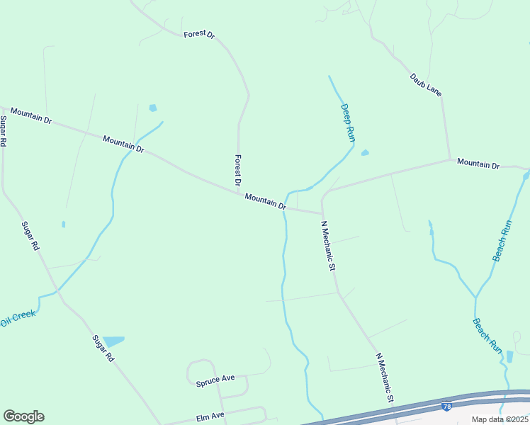 map of restaurants, bars, coffee shops, grocery stores, and more near 784 Mountain Drive in Fredericksburg