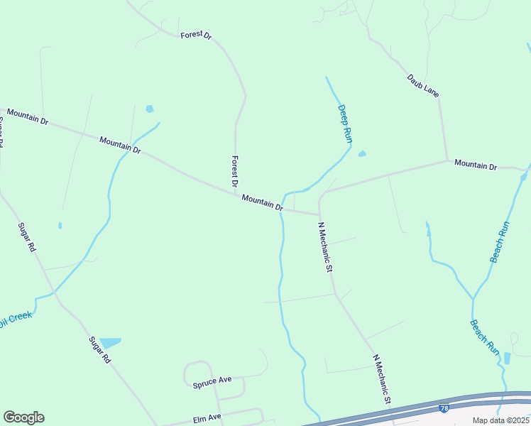 map of restaurants, bars, coffee shops, grocery stores, and more near 784 Mountain Drive in Fredericksburg