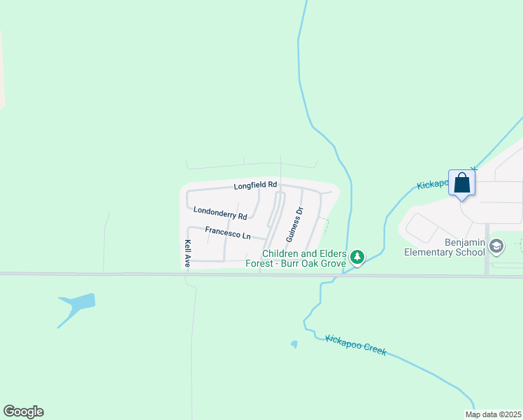 map of restaurants, bars, coffee shops, grocery stores, and more near 1316 Wicklow Drive in Bloomington