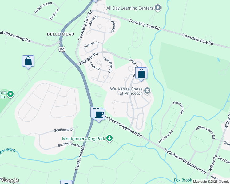 map of restaurants, bars, coffee shops, grocery stores, and more near 803 Taggert Drive in Montgomery