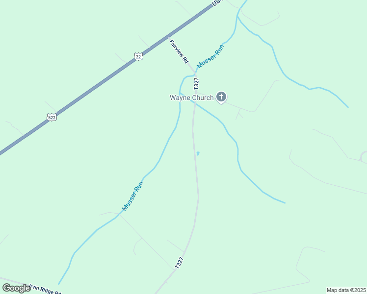map of restaurants, bars, coffee shops, grocery stores, and more near 685 Fairview Road in McVeytown
