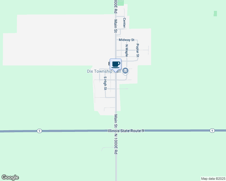 map of restaurants, bars, coffee shops, grocery stores, and more near 209 Main Street in Elliott