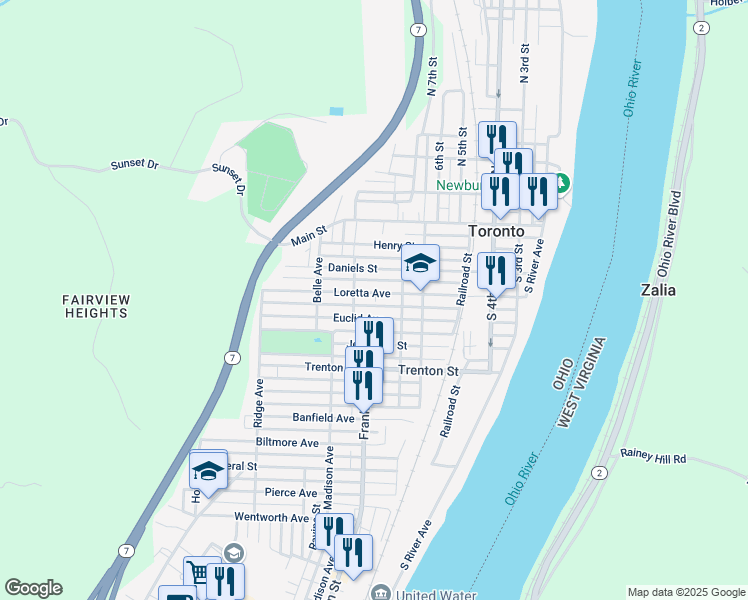 map of restaurants, bars, coffee shops, grocery stores, and more near 706 Loretta Avenue in Toronto