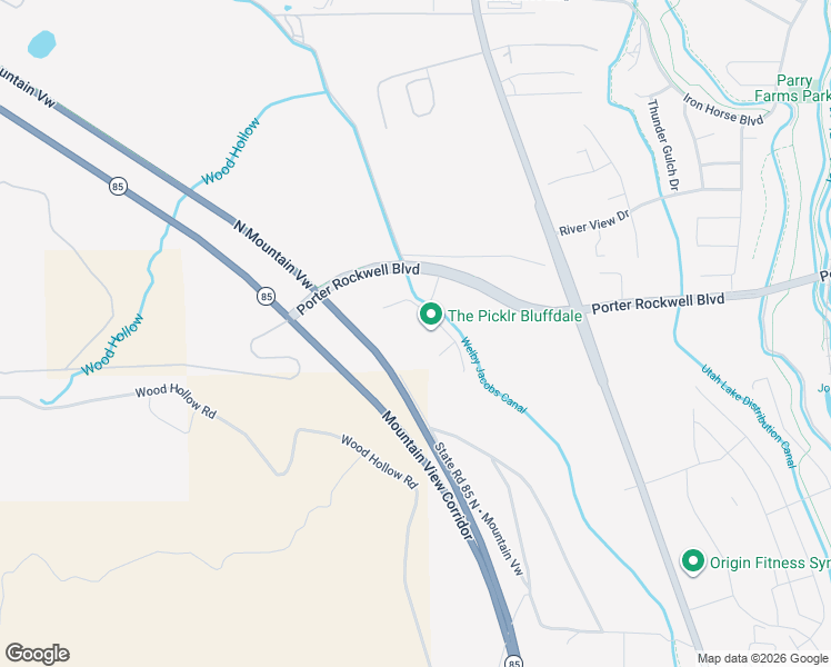 map of restaurants, bars, coffee shops, grocery stores, and more near 945 West Mckenna Road in Bluffdale