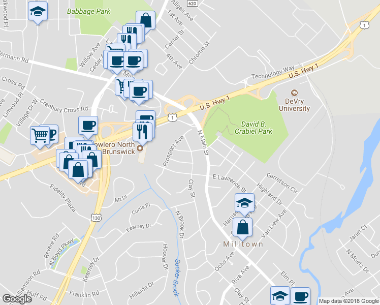 map of restaurants, bars, coffee shops, grocery stores, and more near 366 Lenox Avenue in Milltown