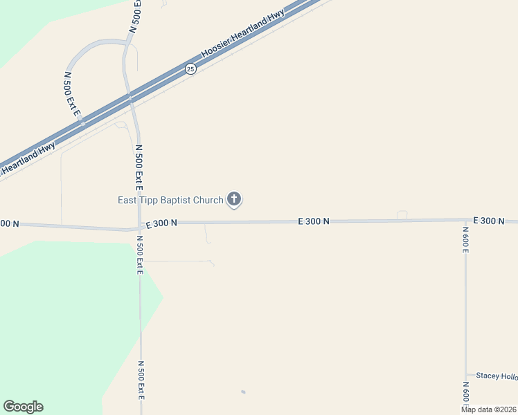 map of restaurants, bars, coffee shops, grocery stores, and more near 5400 East 300 North in Lafayette