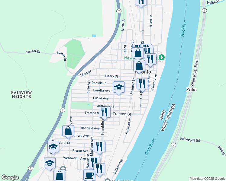 map of restaurants, bars, coffee shops, grocery stores, and more near 706 Loretta Avenue in Toronto