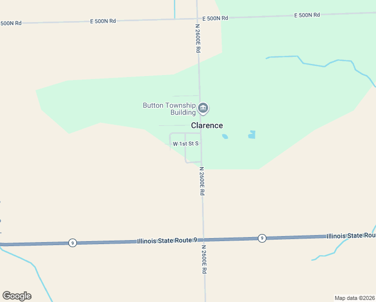 map of restaurants, bars, coffee shops, grocery stores, and more near 110 West 1st Street South in Clarence