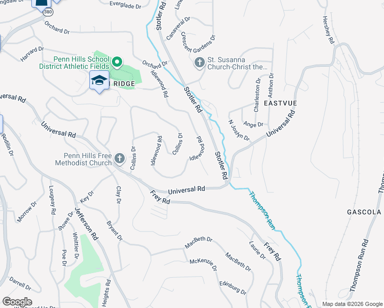 map of restaurants, bars, coffee shops, grocery stores, and more near 361 Idlewood Rd in Pittsburgh