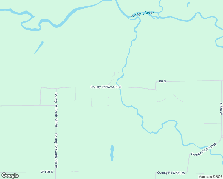 map of restaurants, bars, coffee shops, grocery stores, and more near 6329 County Road West 90 South in Kokomo