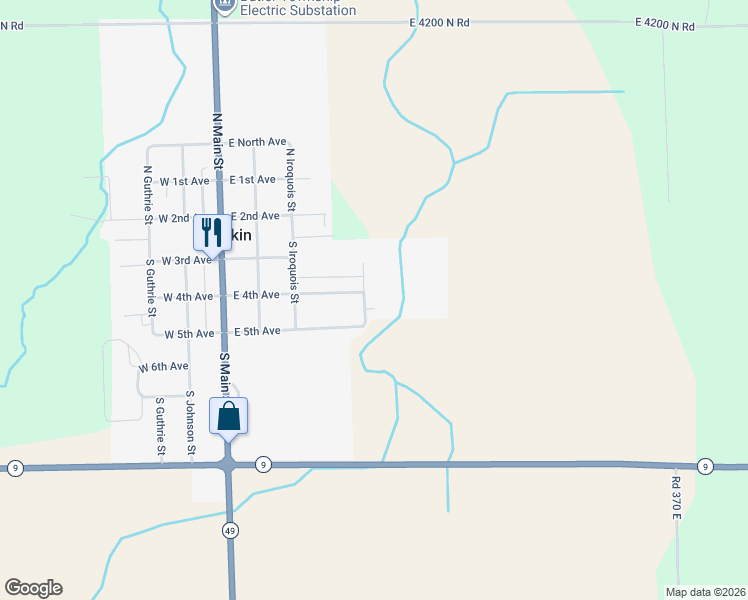 map of restaurants, bars, coffee shops, grocery stores, and more near 101 Grove Street in Rankin