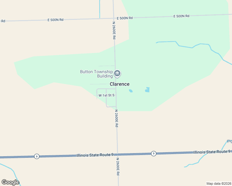 map of restaurants, bars, coffee shops, grocery stores, and more near 110 West 1st Street South in Clarence