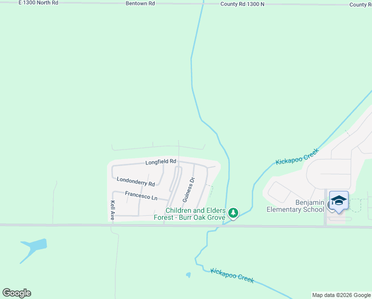 map of restaurants, bars, coffee shops, grocery stores, and more near 5302 Longfield Road in Bloomington