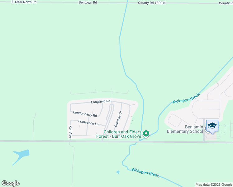 map of restaurants, bars, coffee shops, grocery stores, and more near 5302 Longfield Road in Bloomington