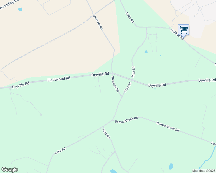 map of restaurants, bars, coffee shops, grocery stores, and more near 181 Dryville Road in Fleetwood