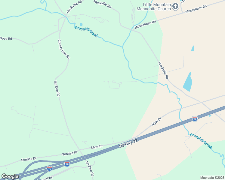 map of restaurants, bars, coffee shops, grocery stores, and more near 600 Meckville Road in Fredericksburg