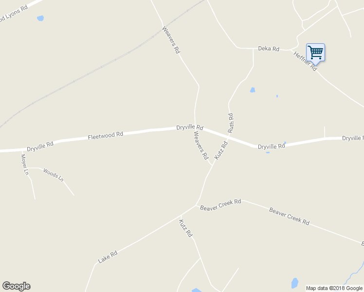 map of restaurants, bars, coffee shops, grocery stores, and more near 181 Dryville Road in Fleetwood