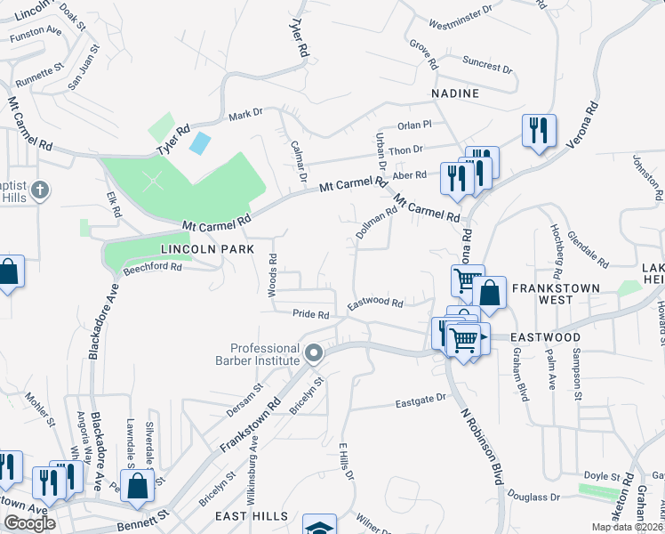 map of restaurants, bars, coffee shops, grocery stores, and more near 19 Hardwood Rd in Pittsburgh