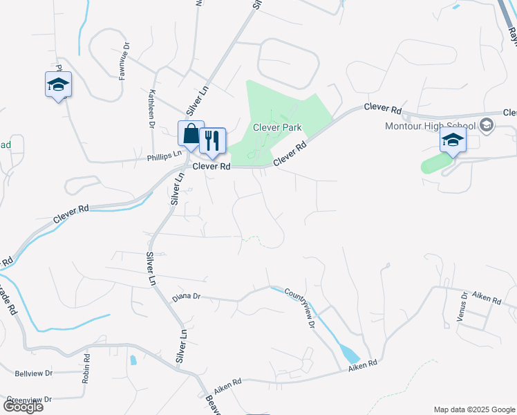 map of restaurants, bars, coffee shops, grocery stores, and more near 117 Stafford Drive in McKees Rocks