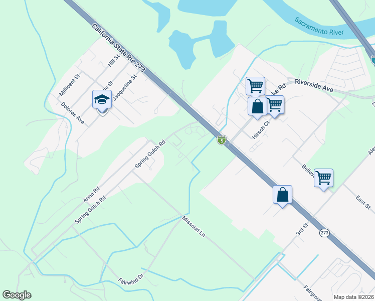 map of restaurants, bars, coffee shops, grocery stores, and more near 6069 Hornbeck Lane in Anderson