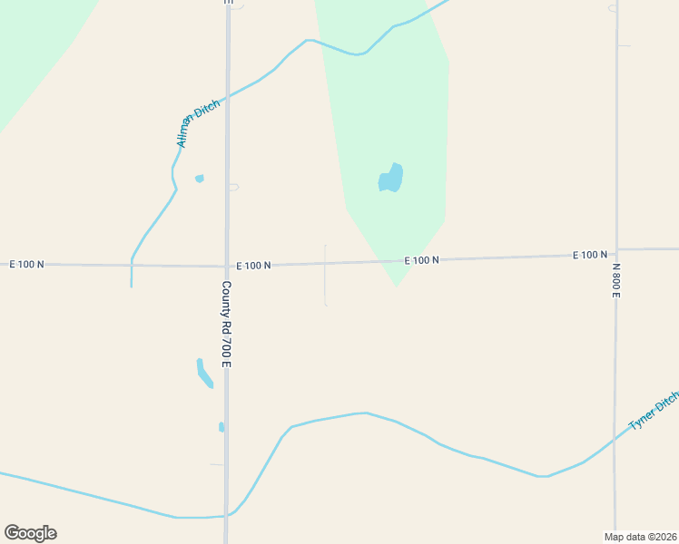 map of restaurants, bars, coffee shops, grocery stores, and more near 7256 East 100 North in Hartford City