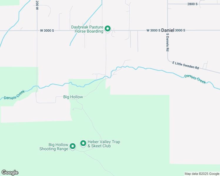 map of restaurants, bars, coffee shops, grocery stores, and more near 3455 South Big Hollow Road in Heber City