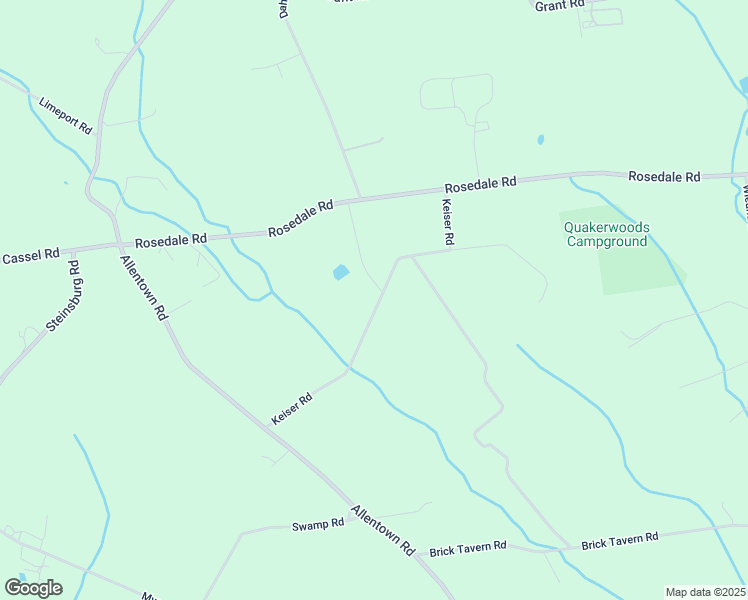 map of restaurants, bars, coffee shops, grocery stores, and more near 2650 Keiser Road in Quakertown