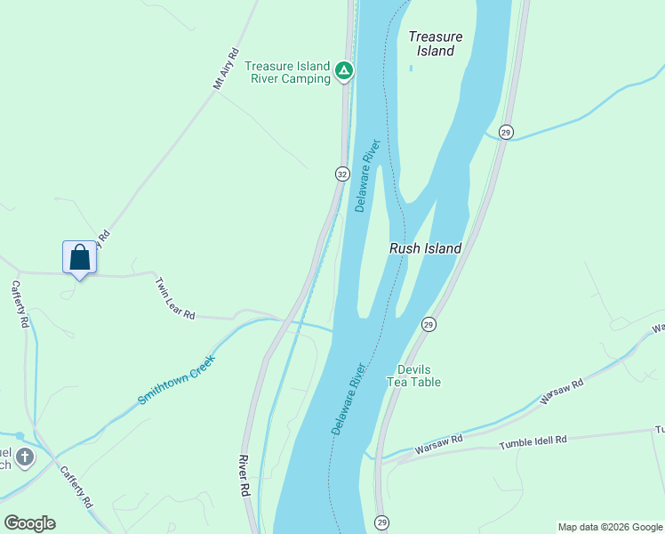 map of restaurants, bars, coffee shops, grocery stores, and more near 7 Bridge 5 Lane in Bucks County