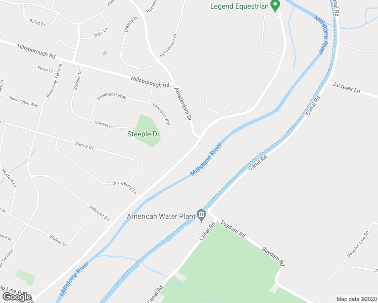 map of restaurants, bars, coffee shops, grocery stores, and more near 1958 Millstone River Road in Hillsborough Township