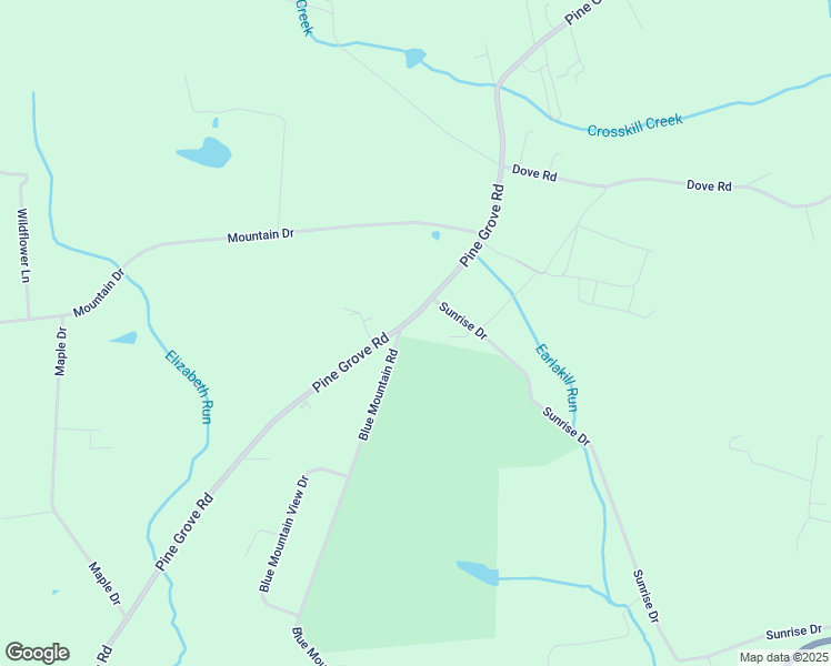 map of restaurants, bars, coffee shops, grocery stores, and more near 696 Blue Mountain Road in Fredericksburg