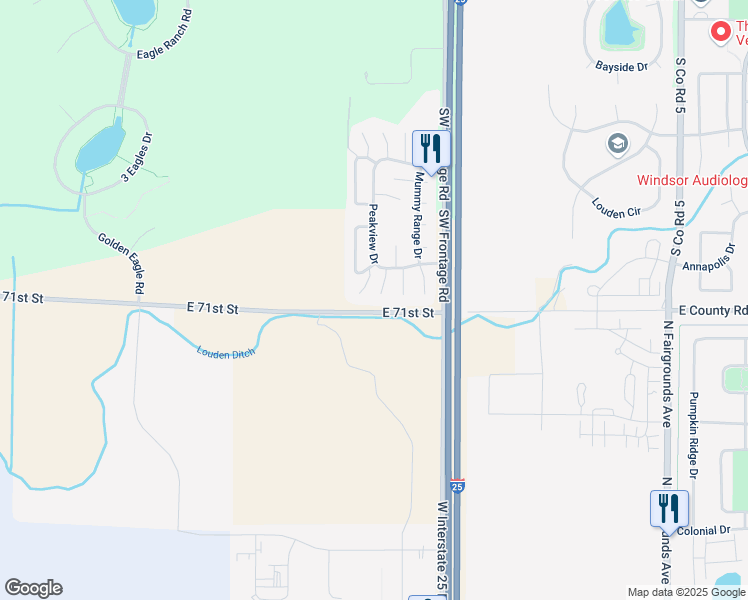 map of restaurants, bars, coffee shops, grocery stores, and more near 8512 Alice Court in Fort Collins