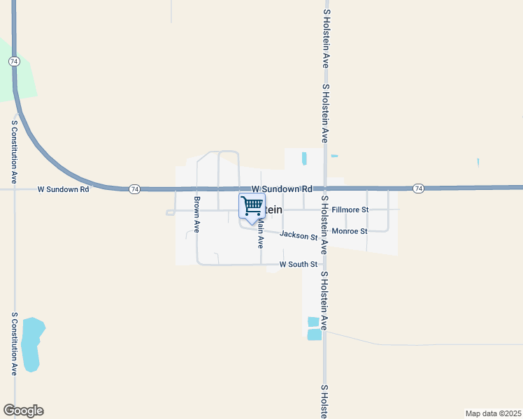 map of restaurants, bars, coffee shops, grocery stores, and more near in Holstein