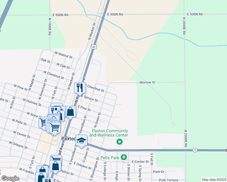 431 East Chestnut Street, Paxton IL Walk Score