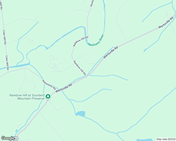 map of restaurants, bars, coffee shops, grocery stores, and more near 4 Rainbow Hill Road in Flemington