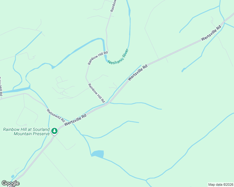 map of restaurants, bars, coffee shops, grocery stores, and more near 124 Wertsville Road in East Amwell Township