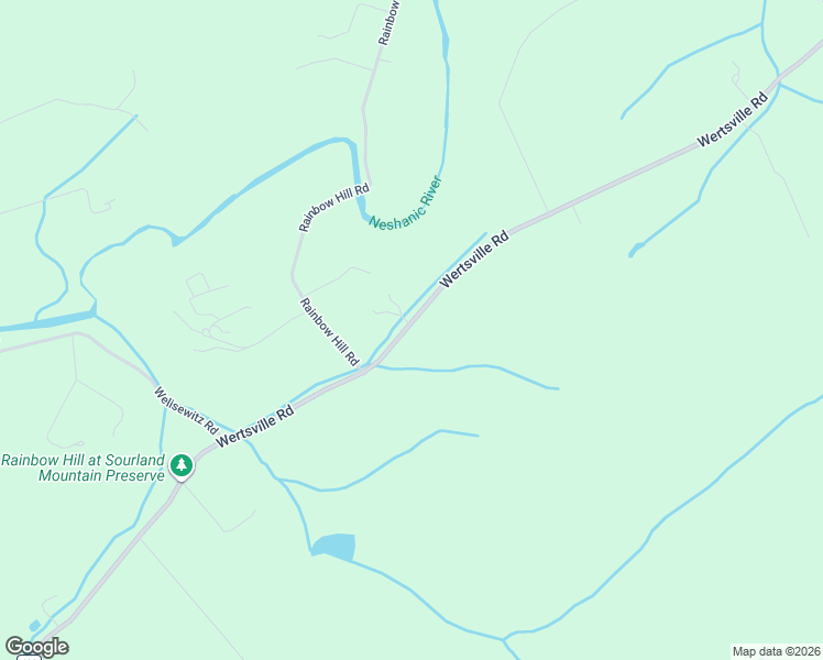 map of restaurants, bars, coffee shops, grocery stores, and more near 124 Wertsville Road in East Amwell Township