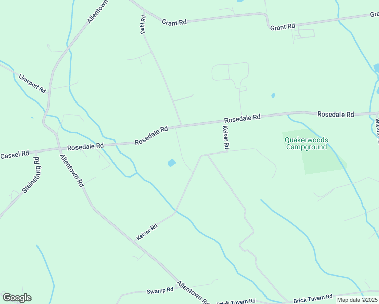 map of restaurants, bars, coffee shops, grocery stores, and more near 2652 Keiser Road in Quakertown
