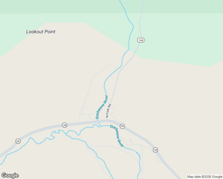 map of restaurants, bars, coffee shops, grocery stores, and more near North Fork Road in Hanna