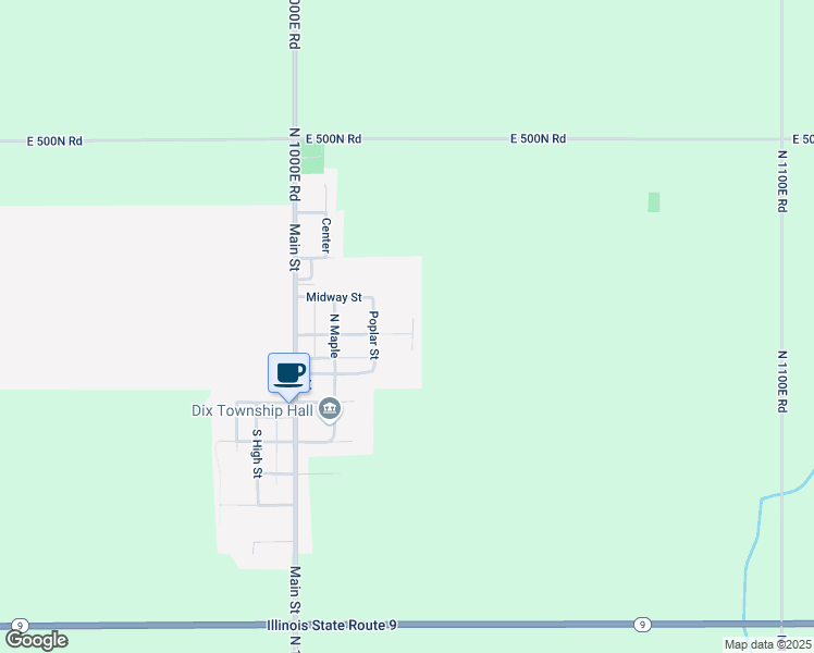 map of restaurants, bars, coffee shops, grocery stores, and more near 223 North Walnut in Elliott