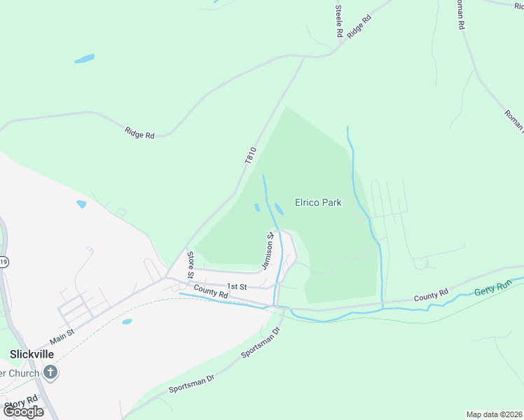 map of restaurants, bars, coffee shops, grocery stores, and more near in Slickville