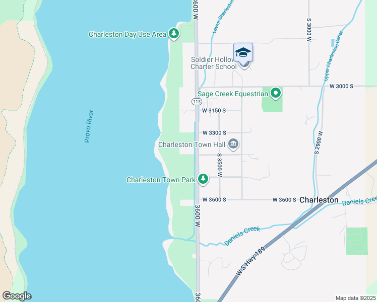 map of restaurants, bars, coffee shops, grocery stores, and more near 3390 3600 West in Heber City