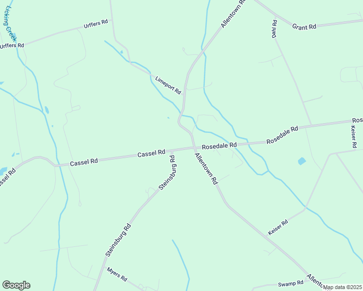 map of restaurants, bars, coffee shops, grocery stores, and more near 2670 Steinsburg Road in Quakertown