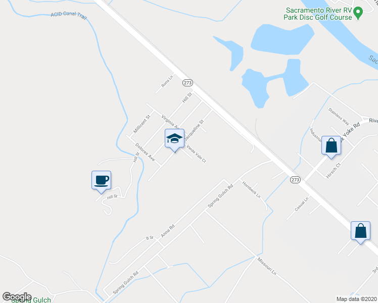 map of restaurants, bars, coffee shops, grocery stores, and more near 6192 Verde Vale Court in Anderson