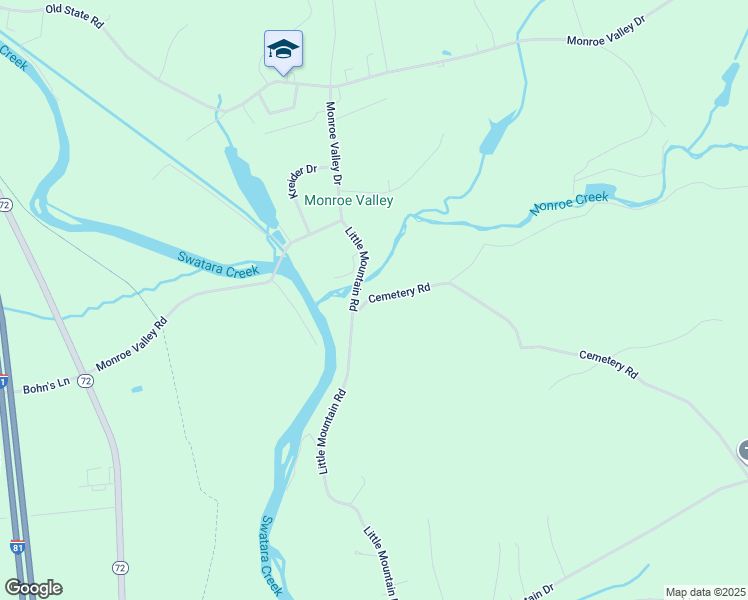 map of restaurants, bars, coffee shops, grocery stores, and more near 220 Cemetary Road in Jonestown