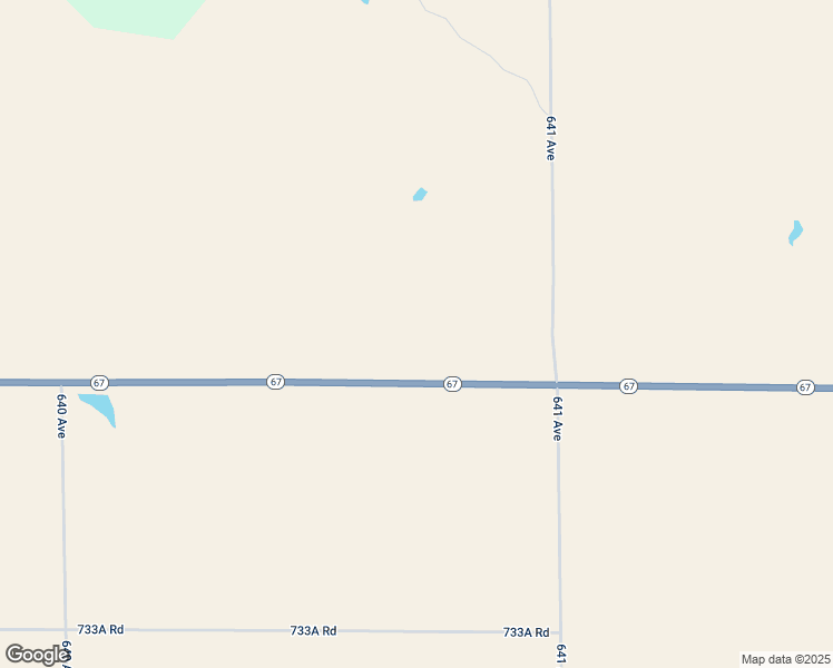 map of restaurants, bars, coffee shops, grocery stores, and more near 64070 Nebraska 67 in Auburn